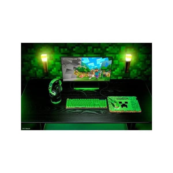 Razer Kraken V4 X Minecraft Edition Gaming Headset USB Gröna