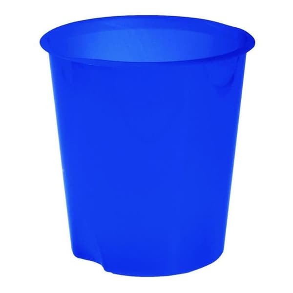 Papperskorg - FELLOWES - Leonardi - Oval - 16.5 l - Polypropen (PP) - Transparent blå