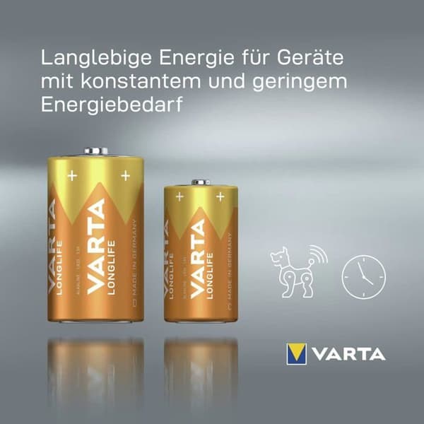 Set med 2 Longlife Extra LR20 - D alkaliska batterier