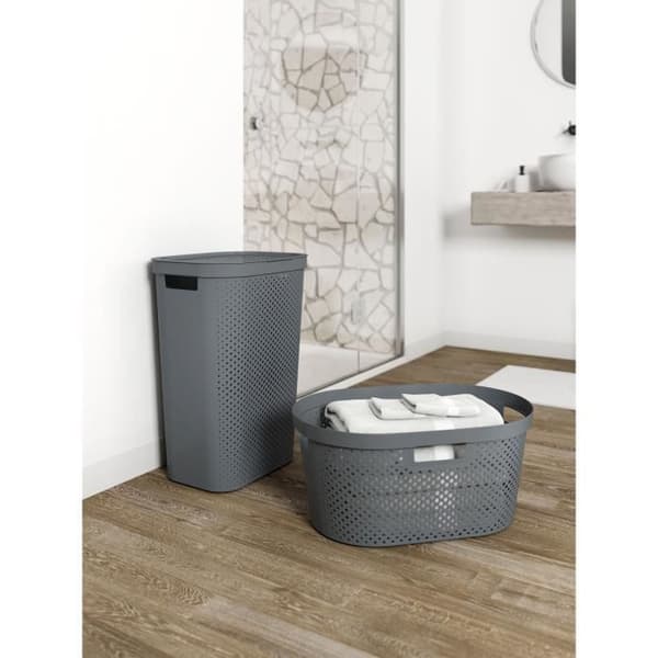 Tvättkorg - Curver - Infinity - 60 L - Grå