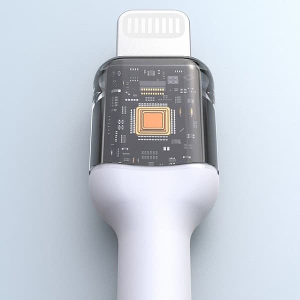 USB-C - Lightning-kabel för iPhone 30 W 1 m - Vit