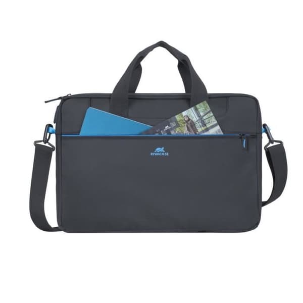 Hållare - Rivacase 8057 - 40,6 cm (16") - Axelrem - Polyester - Svart