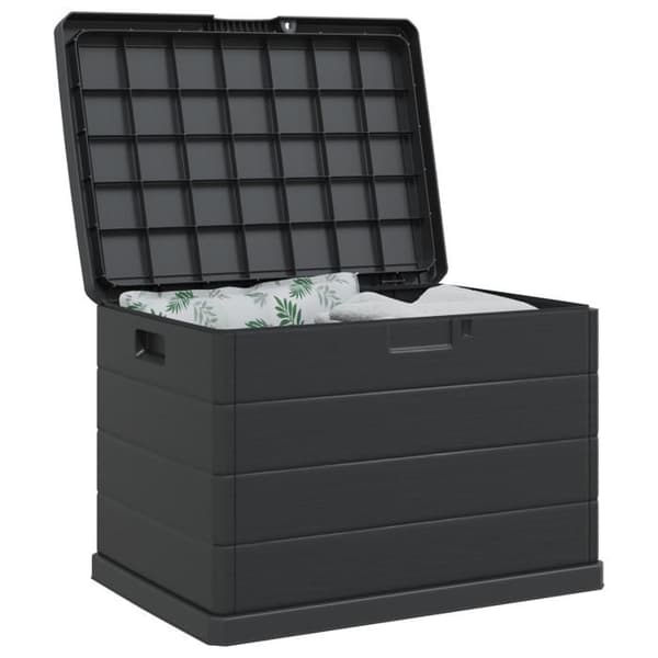 Trädgårdsbox Anthracite, 77,5 x 54,5 x 53 cm, Plast, 170 L