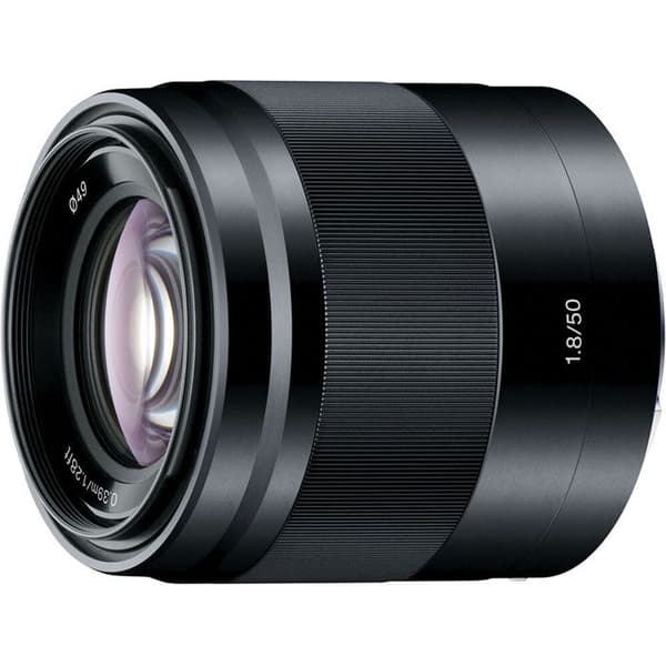 SONY Objektiv SEL E 50mm f/1.8 OSS Svart