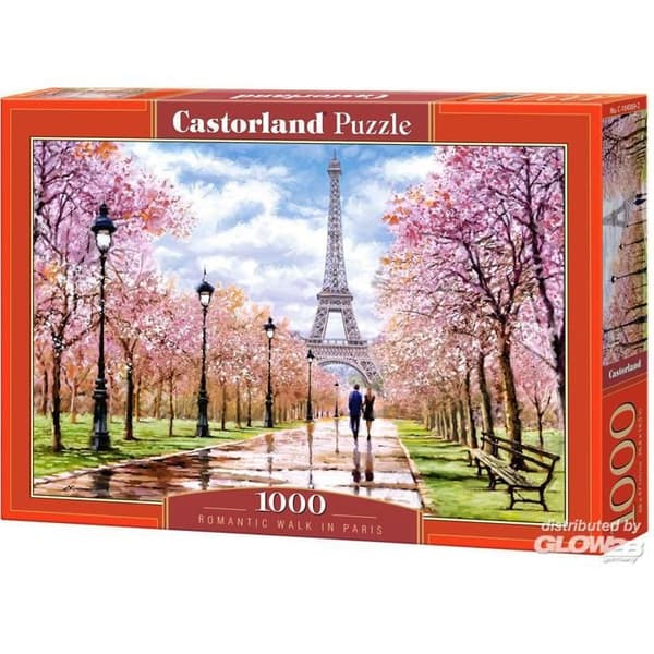 Pussel 1000 bitar: En romantisk promenad i Paris