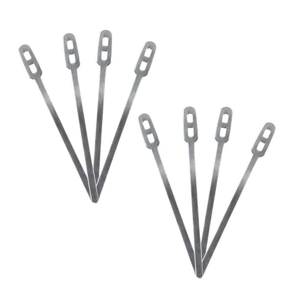 Set med 8 kaffefräsare "Metal" 11cm Grå