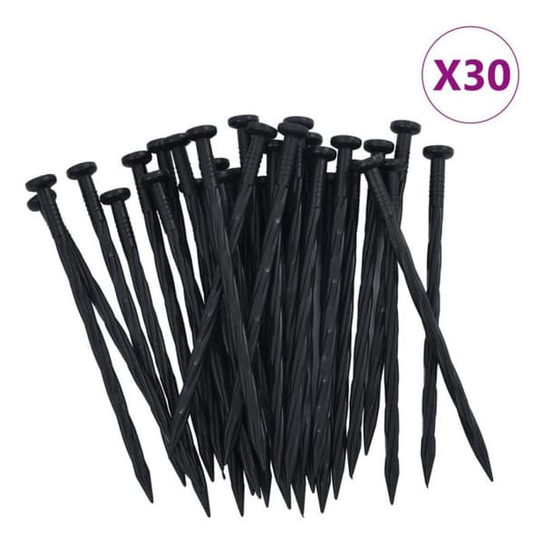 vidaXL flexibel gräsmatta med 30 stakar 10m 5cm