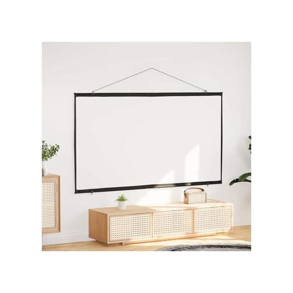 Väggmonterad projektionsduk - vidaXL - 84'' (16:9) - Matt vit - Polyester - 190x115 cm - Väggmontering - Diagonal 84''