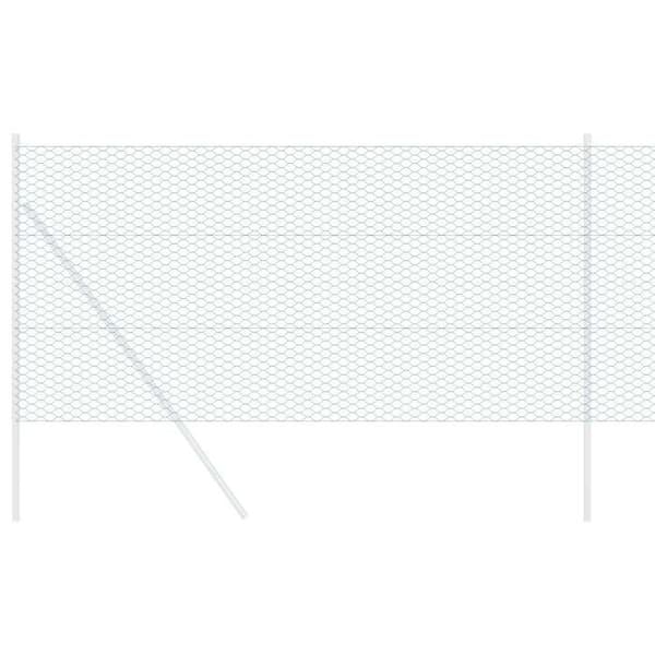 vidaXL Hexagonal stängsel Grön 1 x 10 m PVC 42005348