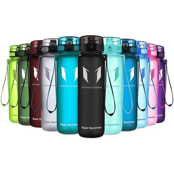 Super Sparrow Vattenflaska - Flaska, 350ml, Svart