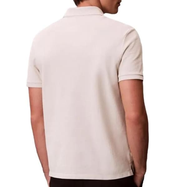 Polo Beige Herr Calvin Klein Jeans Ss Monogram Pique
