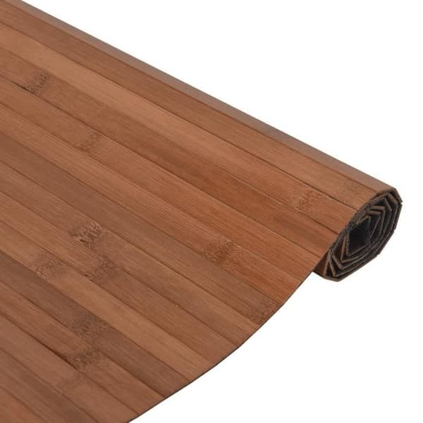 vidaXL Rektangulär matta brun 100x200 cm bambu, vardagsrumsmatta, rektangulär matta, modern matta, sovrumsmatta till 376806