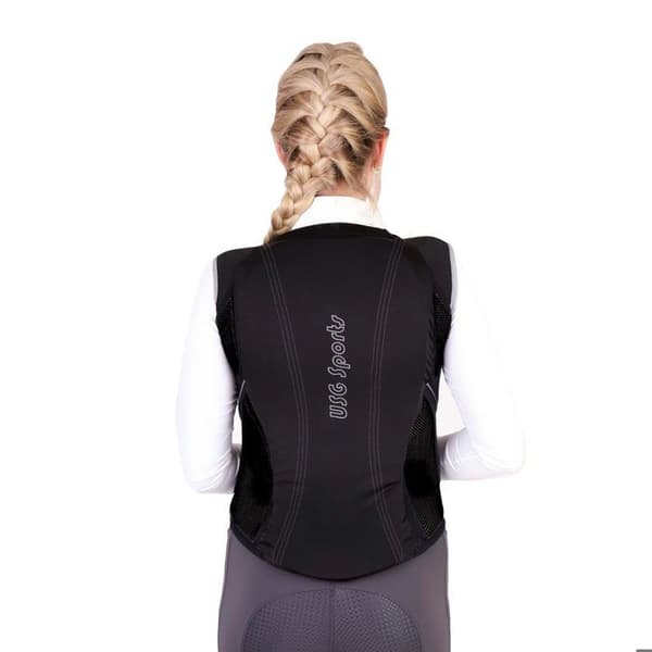 Ryggskydd ridning dam USG Precto Quick Fit - Svart - M