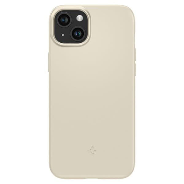 Tunn skyddsfodral i beige för iPhone 15 Plus