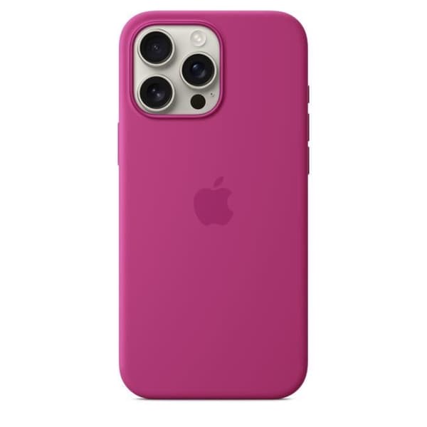 APPLE iPhone 16 Pro Max - Silikonfodral med MagSafe - Fuchsia