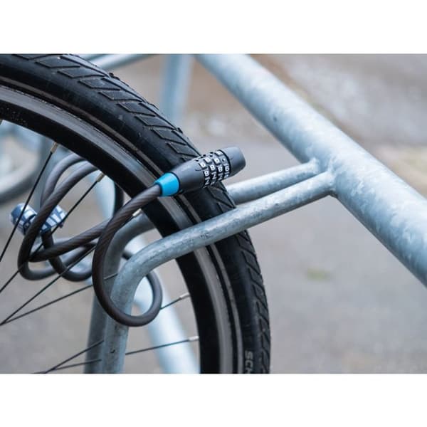 Cykellås med kombination BBB CodeSafe BBL-35 - Svart 6mmx1500mm