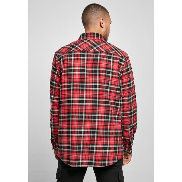 Skjorta - Urban Classics - Rutigt Root - 100% bomull - Flanell - Louch passform