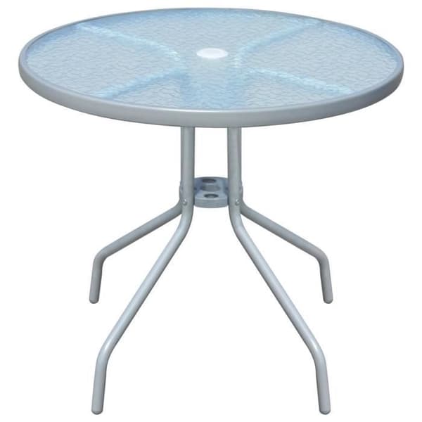 vidaXL Bistro Bord Grå 80x71 cm Stål