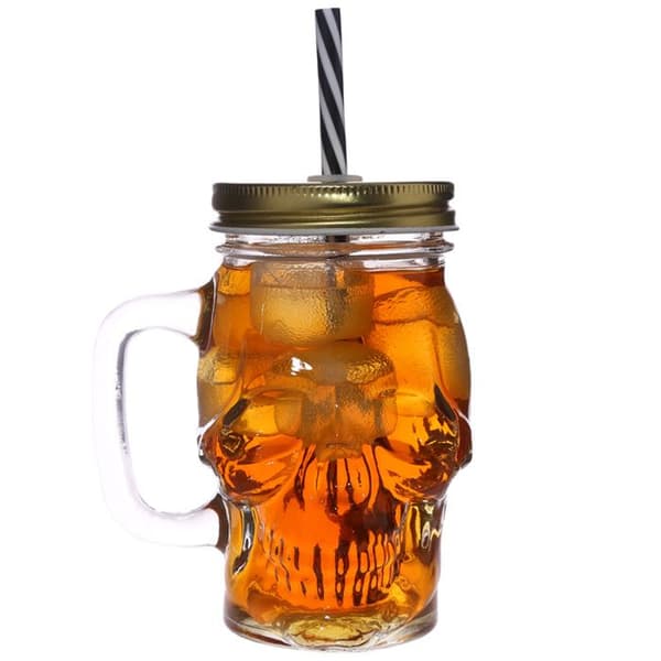 Mugg Tankard med sugrör och kranlock