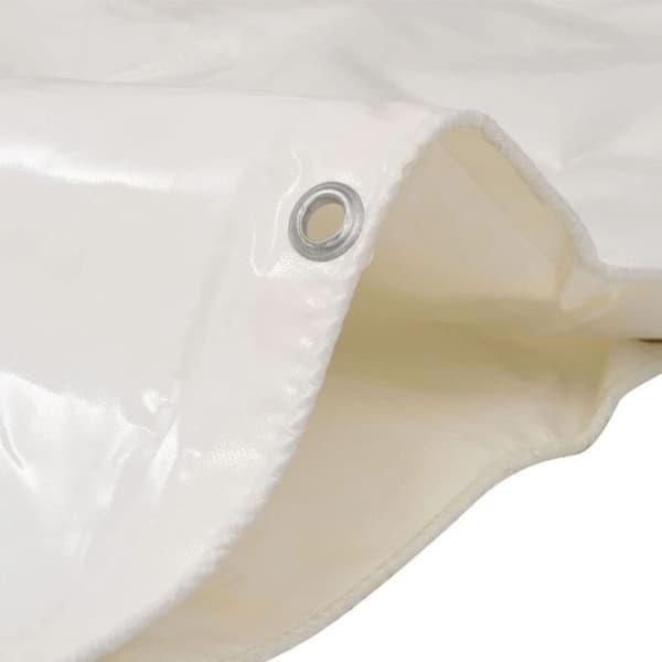 vidaXL Presenning 650 g / m² 6 x 8 m Vit