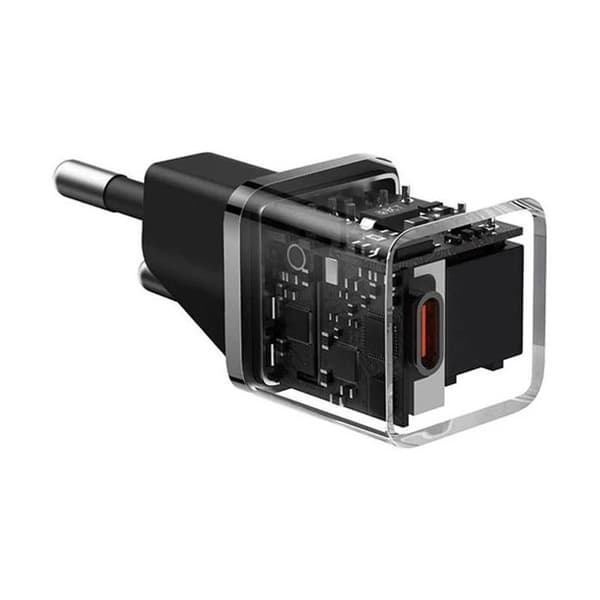 Snabbladdare - BASEUS - GAN 5 Mini - 20W - Typ-C - Svart