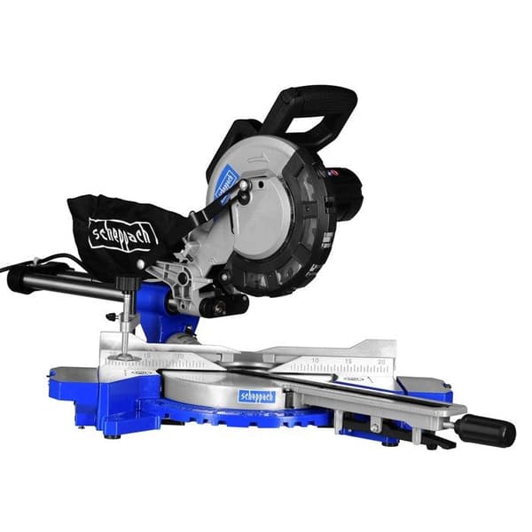 Kapsåg - Scheppach - HM216 - Progressiv start - 2000 W - Inbyggd laser - HW-blad med 24 tänder