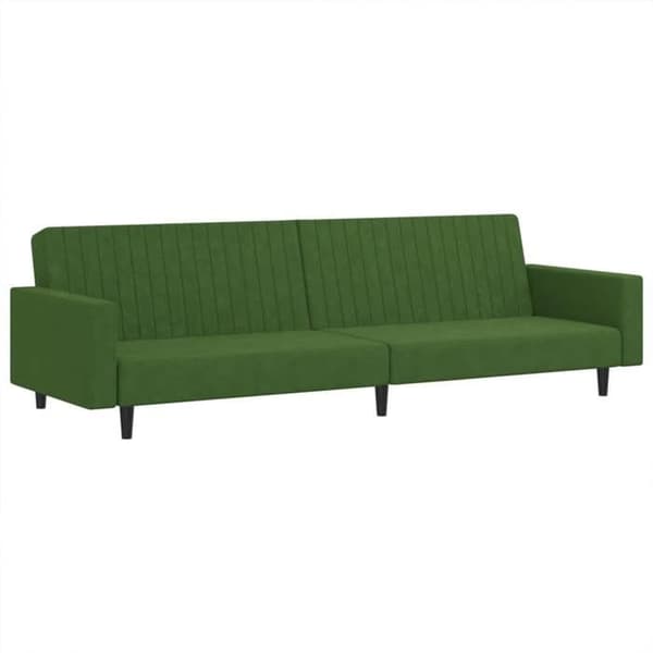 vidaXL 2-sits bäddsoffa Mörkgrön sammet 375939