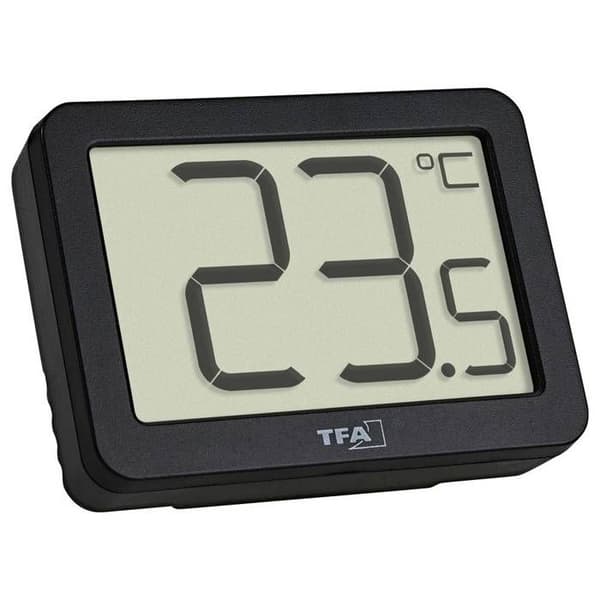 Termo-hygrometer - TFA DOSTMANN - 95.2020.01 - Svart - Kompakt - Trådlös
