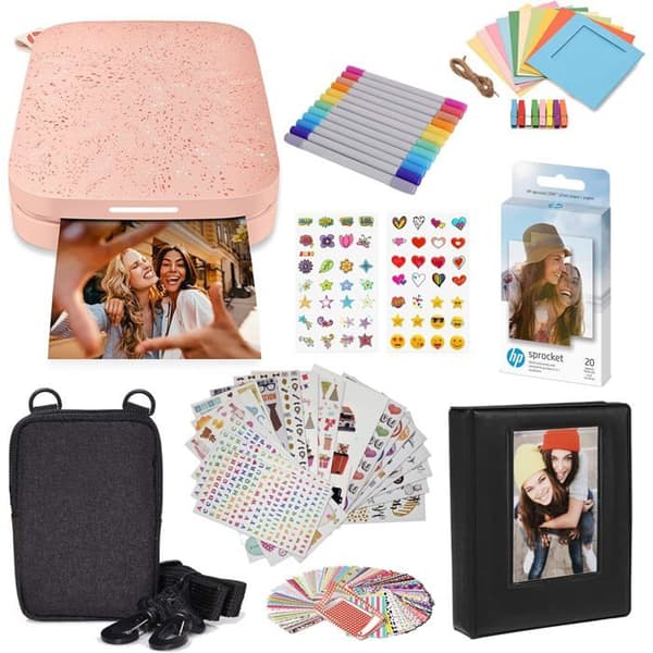 HP Sprocket 2x3 Rose - Startpaket för fotoprinter