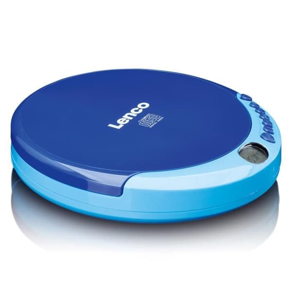 Lenco CD-011 - Bärbar CD-spelare med laddningsfunktion - Blå