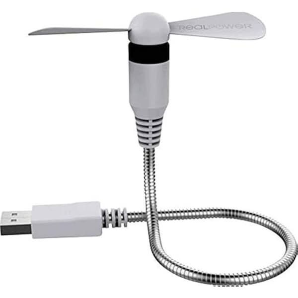 USB-fläkt - REALPOWER - Ultron - Flexibel handtag - Lätt installation - 5V