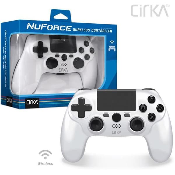 Spelkontroll - Cirka NuForce - Trådlös - Kompatibel med PS4/PC/Mac - Vit