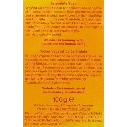 Savon - WELEDA - Calendula - 100 g - Vegan - Känslig hud