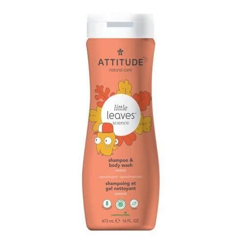 Attitude Little Leaves 2-i-1 Schampo Mango, 16 Oz