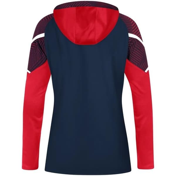 Jako Performance dam hoodie - marinblå/röd