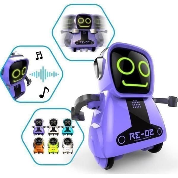 SILVERLIT - Pokibot - Interaktiv Mini Robot - Slumptal