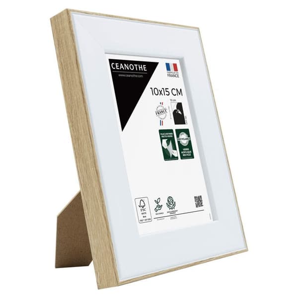 Ramar - NEWTON - 10 x 15 cm - Trä och vit - Rektangulär