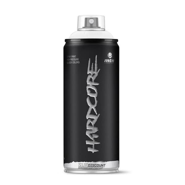 Sprayfärg - Satinvit - Hardcore MTN - 400ml