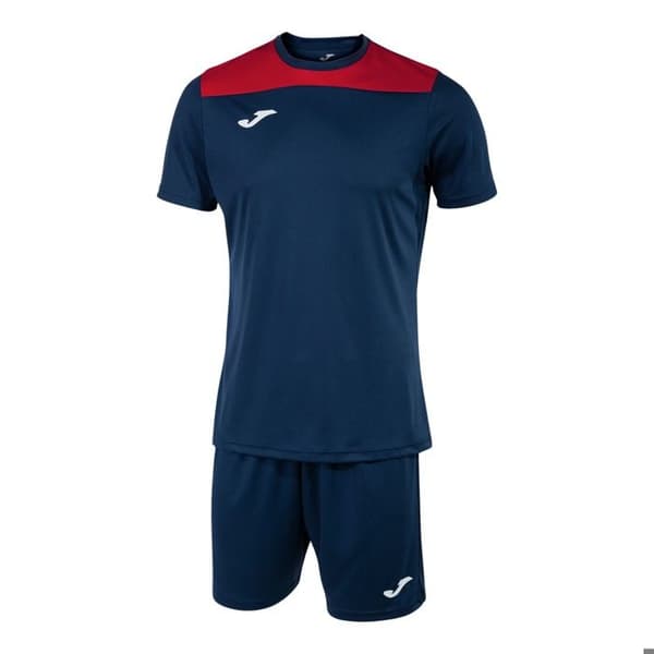 Joma Phoenix II jersey- och shortsset - marinblå/röd - M