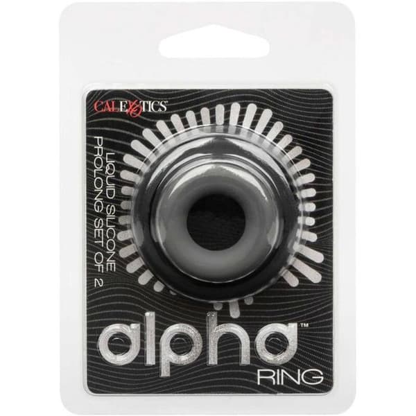 CALEXOTICS - ALPHA PROLONG SET AV 2 GRÅA RINGAR -