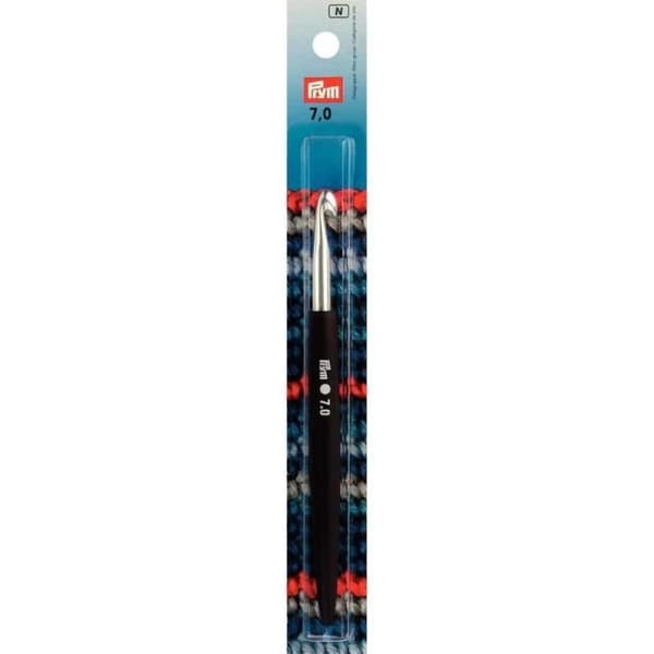 Crochet för garn - PRYM - Aluminium - Silver - 7 mm - Längd 14 cm