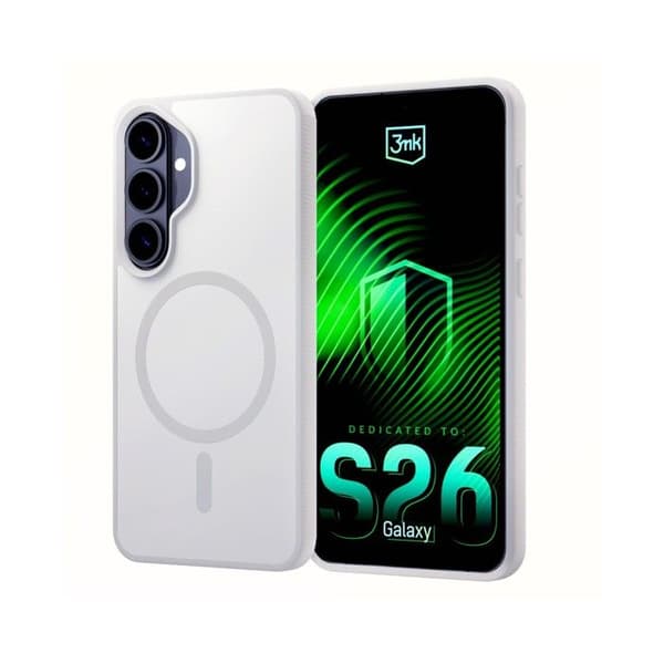 Coque 3MK Smoke MagCase Samsung Galaxy S26 Plus Vit