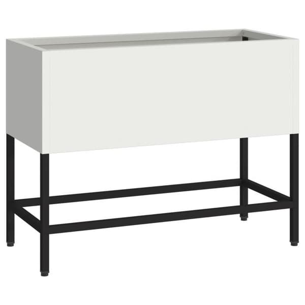 Höjdodlare 60x26x45 cm Vit Stål