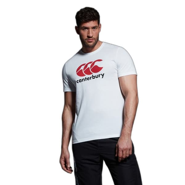 T-shirt Canterbury Logotyp Vit 60 % Bomull / 40 % Polyester