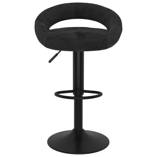 vidaXL Barstolar 2 st Black Velvet