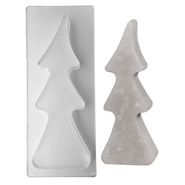 Mould - RAYHER - Stor gran - 12,5 x 33 cm - Vit - Polyetylene terephthalate