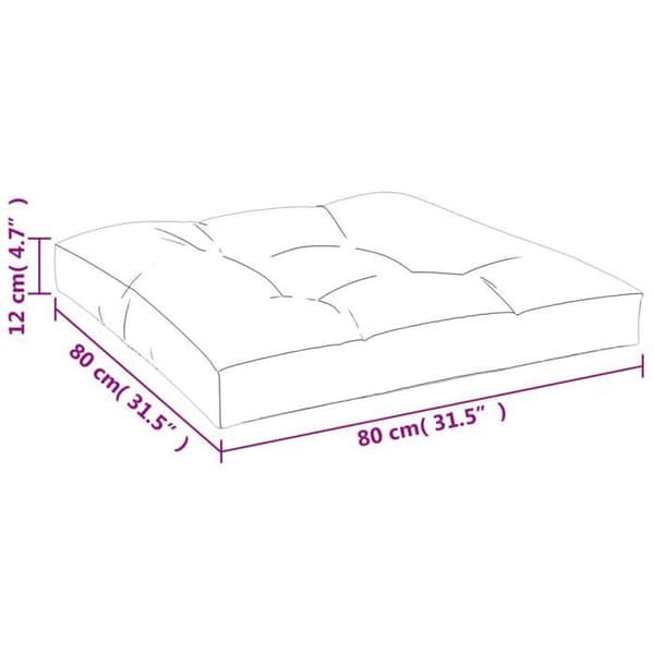 vidaXL Palettkuddar 2-pack grå tyg 360712
