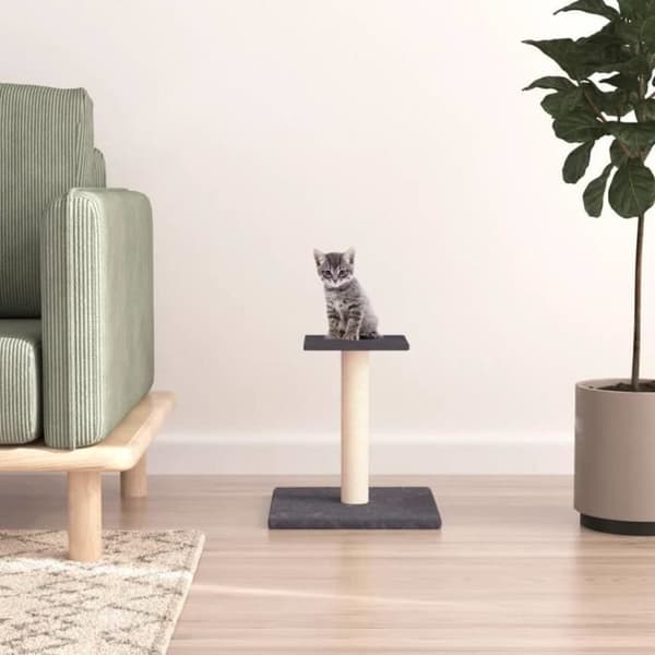 vidaXL kattträd med plattform mörkgrå 38 cm 171737