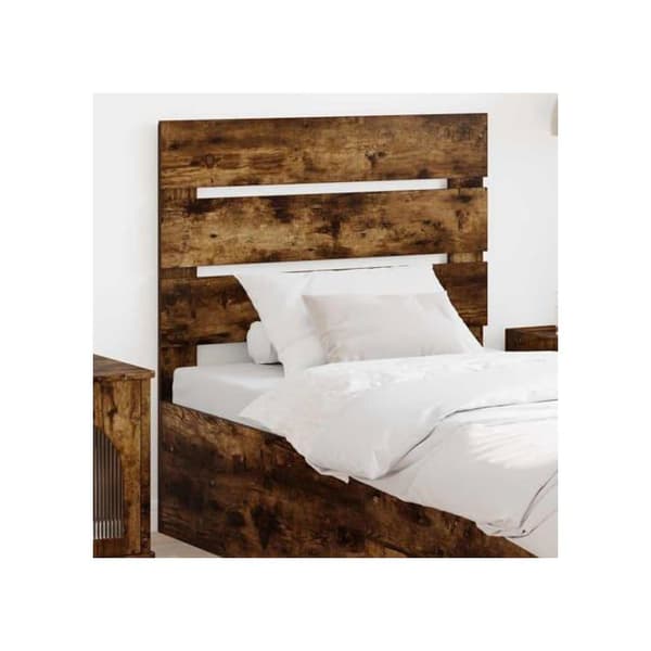Sänggavel i ingenjörsträ - vidaXL - Rökek - 100 cm - Modern stil - Rektangulär design