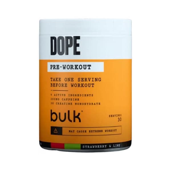 Dope Pre-workout 30 port Jordgubb och lime Bulk Pre-workout